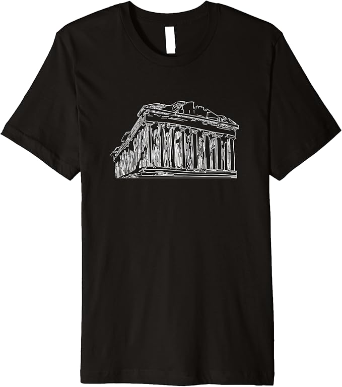 Parthenon Acropolis Of Athens Athens Greece TShirt Tee